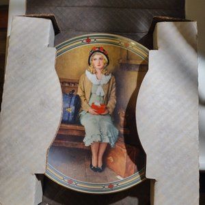 Norman Rockwell plate a young girl